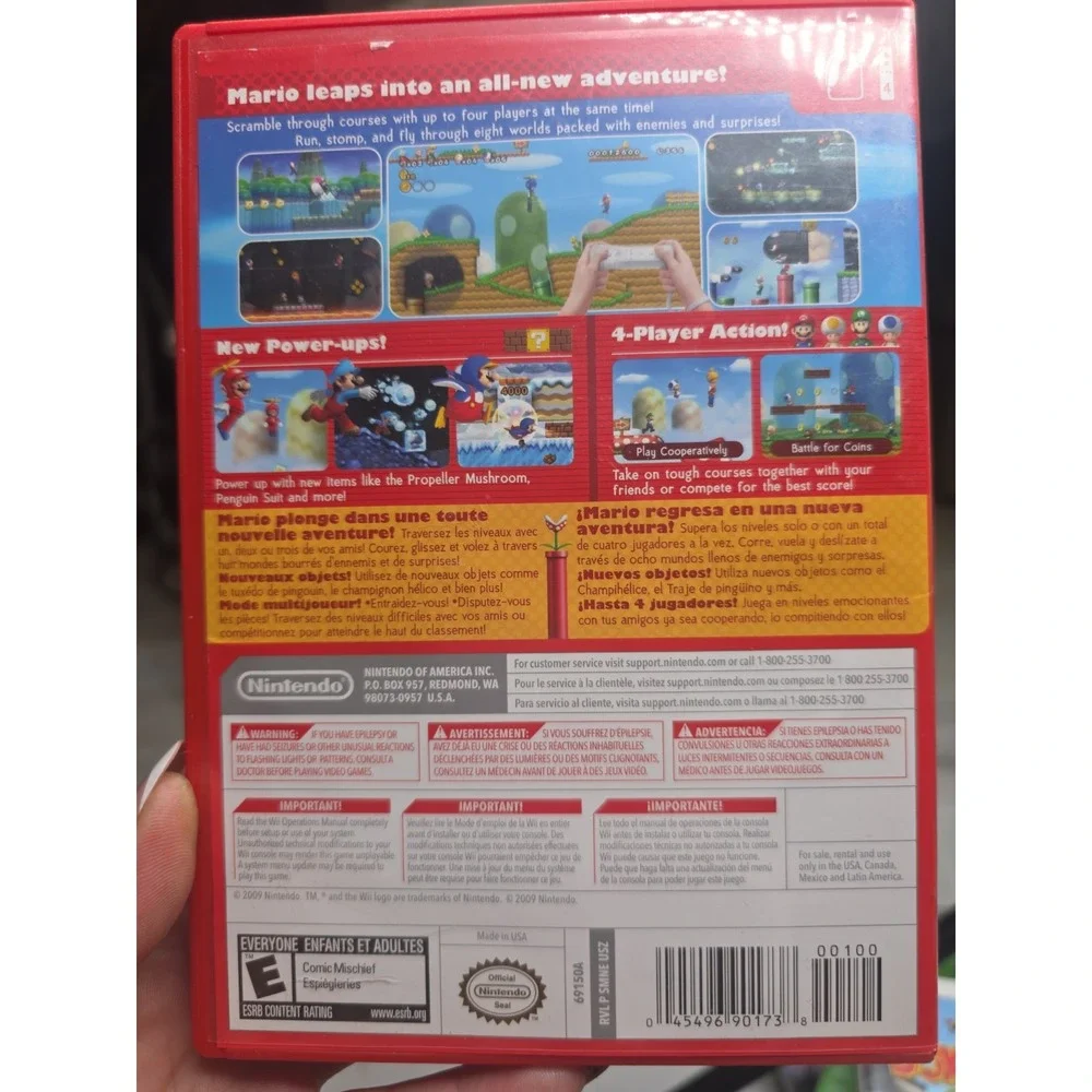 Nintendo New Super Mario Bros. Wii (Wii) Multiplayer E NTSC-U/C Super Mario
